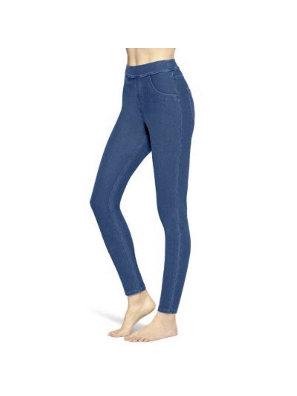 HUE Denim Size Small Pull On Casual Classic Indigo Wash Legging NWT NEW W/Tags S